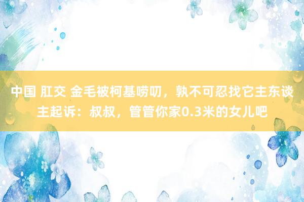 中国 肛交 金毛被柯基唠叨，孰不可忍找它主东谈主起诉：叔叔，管管你家0.3米的女儿吧