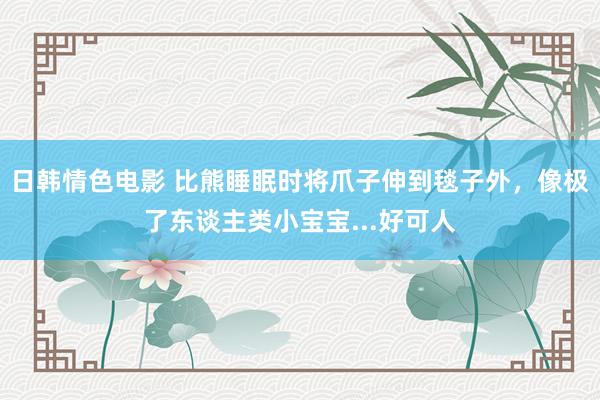 日韩情色电影 比熊睡眠时将爪子伸到毯子外，像极了东谈主类小宝宝...好可人