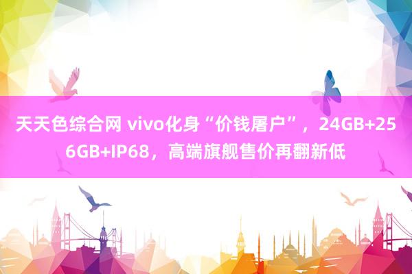 天天色综合网 vivo化身“价钱屠户”，24GB+256GB+IP68，高端旗舰售价再翻新低