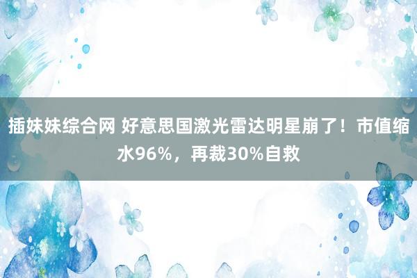 插妹妹综合网 好意思国激光雷达明星崩了！市值缩水96%，再裁30%自救