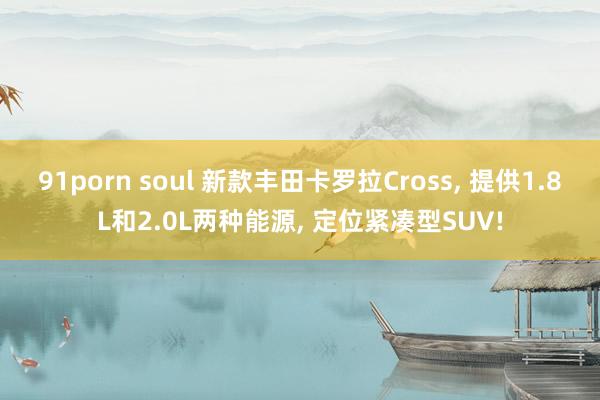 91porn soul 新款丰田卡罗拉Cross, 提供1.8L和2.0L两种能源, 定位紧凑型SUV!