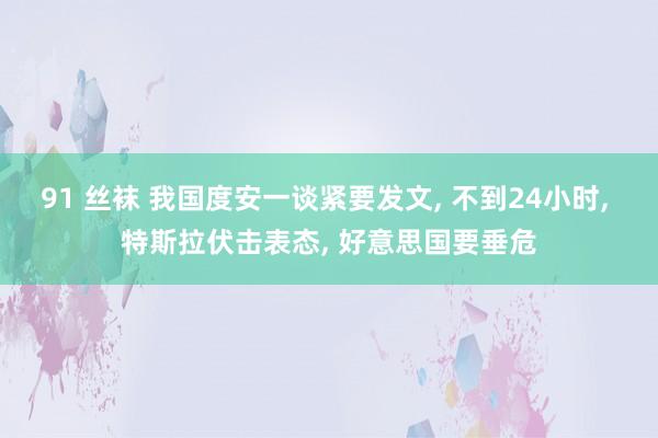 91 丝袜 我国度安一谈紧要发文, 不到24小时, 特斯拉伏击表态, 好意思国要垂危