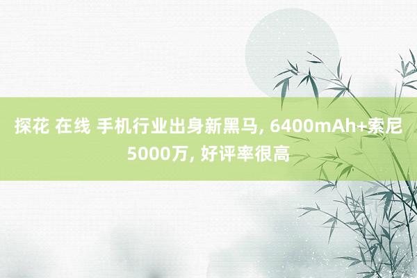 探花 在线 手机行业出身新黑马, 6400mAh+索尼5000万, 好评率很高