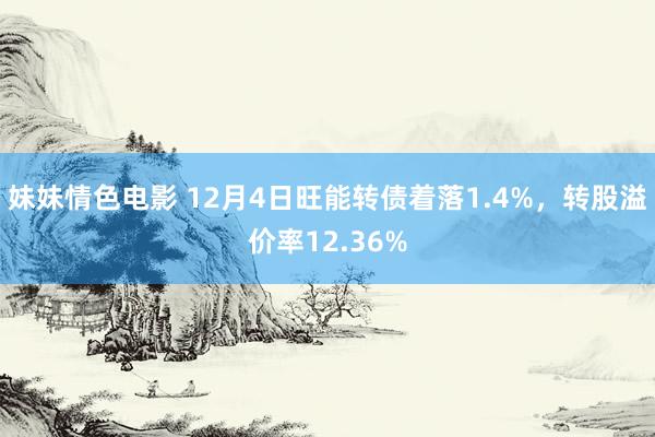 妹妹情色电影 12月4日旺能转债着落1.4%，转股溢价率12.36%