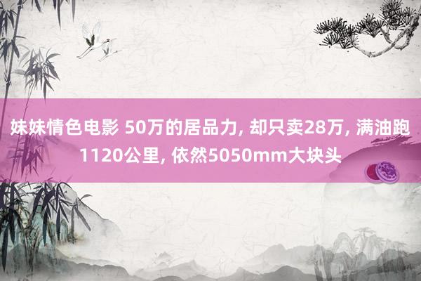 妹妹情色电影 50万的居品力， 却只卖28万， 满油跑1120公里， 依然5050mm大块头