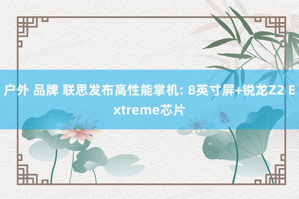 户外 品牌 联思发布高性能掌机: 8英寸屏+锐龙Z2 Extreme芯片