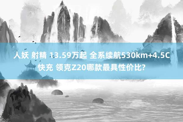 人妖 射精 13.59万起 全系续航530km+4.5C快充 领克Z20哪款最具性价比?