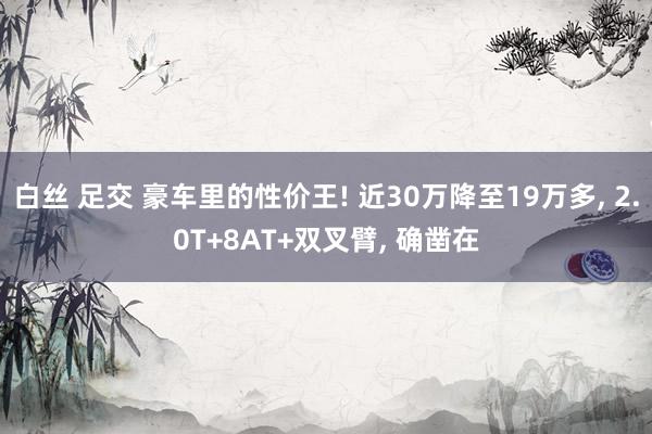 白丝 足交 豪车里的性价王! 近30万降至19万多， 2.0T+8AT+双叉臂， 确凿在