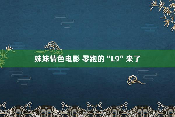 妹妹情色电影 零跑的“L9”来了