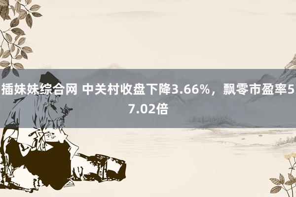 插妹妹综合网 中关村收盘下降3.66%，飘零市盈率57.02倍