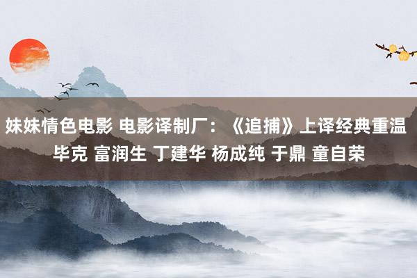 妹妹情色电影 电影译制厂：《追捕》上译经典重温 毕克 富润生 丁建华 杨成纯 于鼎 童自荣